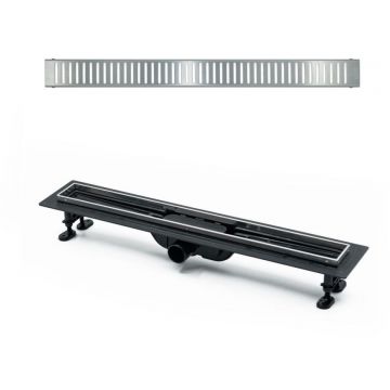 Душевой лоток Timo (Тимо) Super Plast SP10-900 SP10900-PC10900 с порогами из нержавеющий стали и декоративной вставкой PC10-900