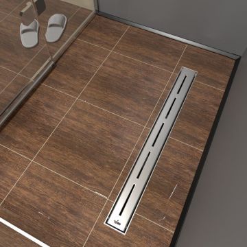 Душевой лоток Timo (Тимо) Super Plast SP10-900 SP10900-SG10900 с порогами из нержавеющий стали и декоративной вставкой SG10-900