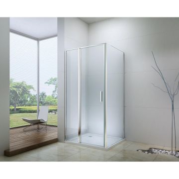 Душевой уголок Berges (Бергес) Legos LS-2 900х800х1950 мм, прозрачное стекло 6 мм, профиль хром 061039