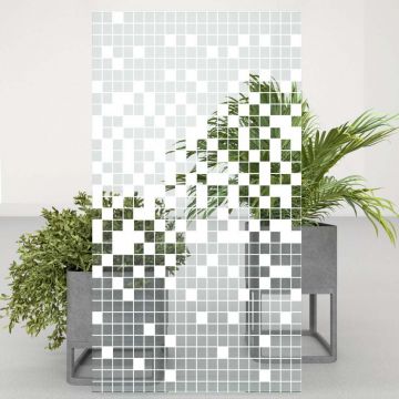 Душевой уголок Тритон (Triton) Стандарт 1000х1000х2050 мм, прозрачный,с рисунком 4 мм, профиль белый (Щ0000025927) А, низкий поддон, аква, мозаика (3 места+сифон D90мм)