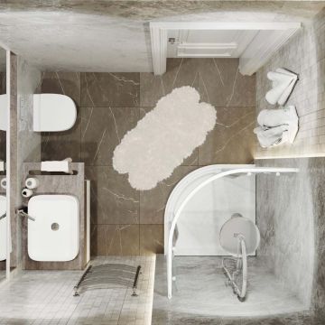 Душевой уголок Тритон (Triton) Стандарт 900х900х1910 мм, прозрачный,с рисунком 4 мм, профиль белый (Щ0000025434) А, низкий поддон, аква, полосы (3 места+сифон D90мм)