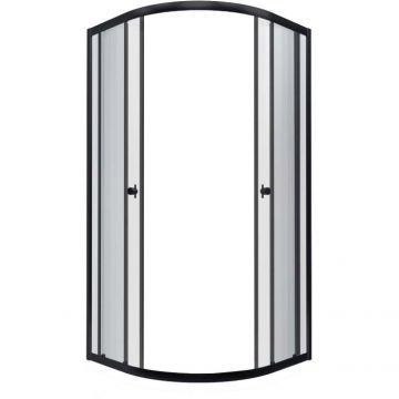 Душевой уголок Тритон (Triton) Альфа-Блэк 900х900х1850 мм, прозрачный 4 мм, профиль черный (Щ0000054224) (1 место)