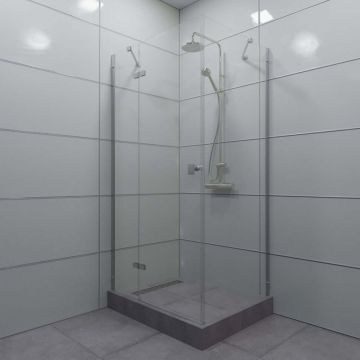 Душевой уголок Тритон (Triton) Брава-Хром 800х1200х1900 мм, прозрачный 6 мм, профиль хром (Щ0000054195) (2 места)