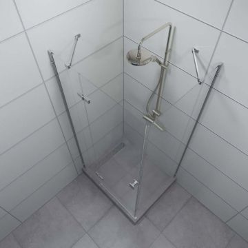 Душевой уголок Тритон (Triton) Брава-Хром 800х1200х1900 мм, прозрачный 6 мм, профиль хром (Щ0000054195) (2 места)