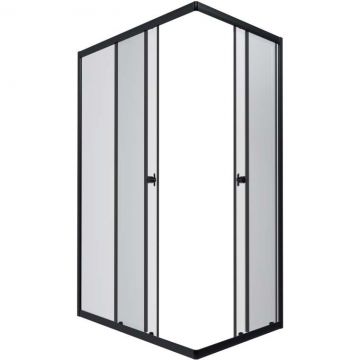 Душевой уголок Тритон (Triton) Вента-Блэк 800х1200х1850 мм, прозрачный 4 мм, профиль черный (Щ0000054478) (1 место)