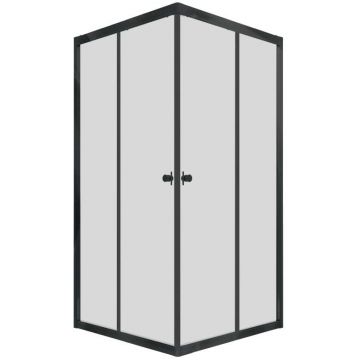 Душевой уголок Тритон (Triton) Вента-Блэк 900х900х1850 мм, прозрачный 4 мм, профиль черный (Щ0000054466) (1 место)