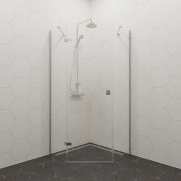 Душевой уголок Тритон (Triton) Сигма-Хром 1000х1000х1900 мм, прозрачный 6 мм, профиль хром (Щ0000056790) (2 места)