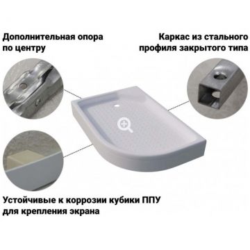 Душевой поддон Тритон ПД17, низкий, правый 1200х800х170 мм белый (Щ0000038230)