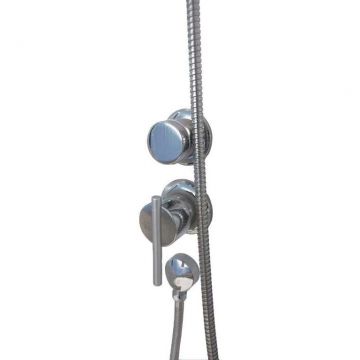 Душевая кабина Тритон (Triton) Лайт 1000х1000х2280 мм, прозрачный 4 мм, профиль белый (Щ0000039805) А, низкий поддон, градиент, ДН4 (7 мест+сифон D90мм)