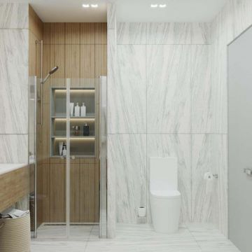 Душевая дверь Тритон (Triton) Дабл 1850х900 мм, прозрачное стекло 5 мм, профиль хром (Щ0000036861)