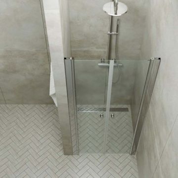 Душевая дверь Тритон (Triton) Дабл 1850х900 мм, прозрачное стекло 5 мм, профиль хром (Щ0000036861)