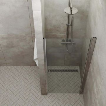 Душевая дверь Тритон (Triton) Uno 1850х800 мм, прозрачное стекло 5 мм, профиль хром (Щ0000036857)