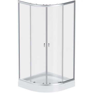 Душевое ограждение Am.Pm (Ам.Пм) X-Joy Twin Slide c поддоном, 90x90, профиль матовый хром W88E-205-090MT64