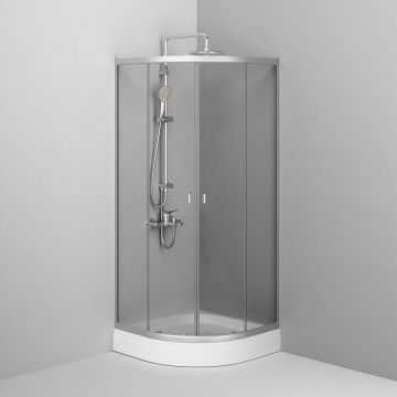 Душевое ограждение Am.Pm (Ам.Пм) X-Joy Twin Slide без поддона, 80x80, профиль матовый хром, W88G-205-080MT64