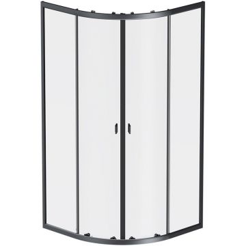 Душевое ограждение Am.Pm (Ам.Пм) X-Joy Twin Slide без поддона, 90x90, профиль черный, W88G-205-090BT64