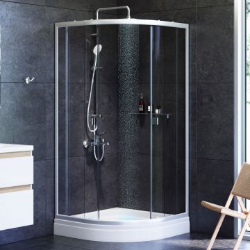 Душевое ограждение Am.Pm (Ам.Пм) X-Joy Twin Slide без поддона, 90x90, профиль матовый хром, W88G-205-090MT64