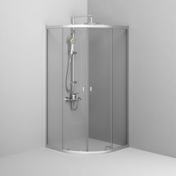 Душевое ограждение Am.Pm (Ам.Пм) X-Joy Twin Slide без поддона, 90x90, профиль матовый хром, W88G-205-090MT64