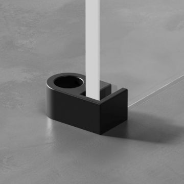 Душевая перегородка Am.Pm (Ам.Пм) X-Joy 90x195, стекло прозрачное, профиль черный, W94WI-90-F1-BTE