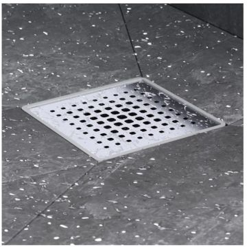 Трап для душа Am.Pm MasterFlow точечный универсальный затвор Cut Gradient 10см цвет сталь матовый W01BD-P11-010-01SB