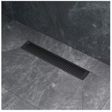 Трап для душа Am.Pm (Ам.Пм) MasterFlow линейный универсальный затвор Cut Gradient 40см цвет черный матовый W01SC-P11-040-01BM