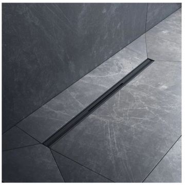 Трап для душа Am.Pm (Ам.Пм) MasterFlow линейный универсальный затвор Slim line 60см цвет черный матовый W01SC-S11-060-05BM