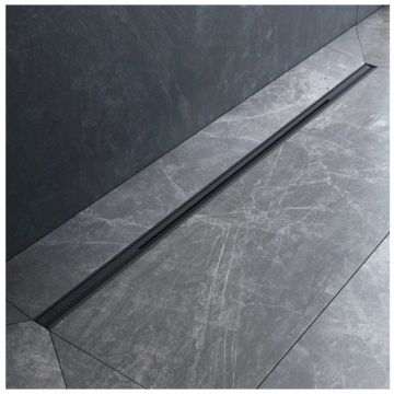 Трап для душа Am.Pm (Ам.Пм) MasterFlow линейный универсальный затвор Slim line 100см цвет черный матовый W01SC-S11-100-05BM