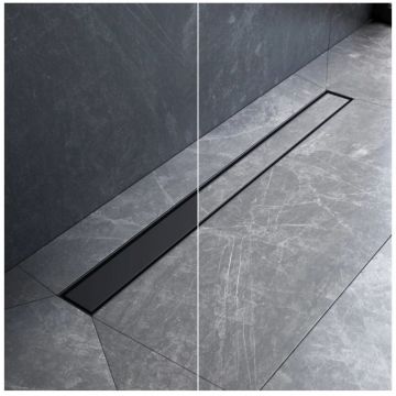 Трап для душа Am.Pm (Ам.Пм) MasterFlow линейный универсальный затвор Tile 80см цвет черный матовый W01SC-U11-080-04BM