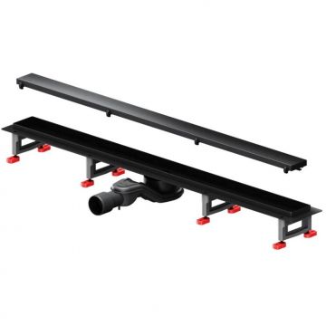 Трап для душа Am.Pm (Ам.Пм) MasterFlow линейный универсальный затвор Tile 90см цвет черный матовый W01SC-U11-090-04BM