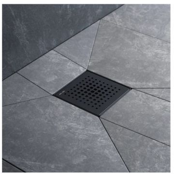 Трап для душа Am.Pm (Ам.Пм) PrimeFlow точечный мокрый затвор Cut Gradient 10см цвет черный матовый W02BD-P11-010-01BM