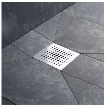 Трап для душа Am.Pm (Ам.Пм) PrimeFlow точечный мокрый затвор Cut Gradient 10см цвет сталь матовый W02BD-P11-010-01SB