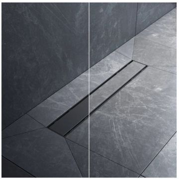 Трап для душа Am.Pm (Ам.Пм) PrimeFlow линейный универсальный затвор Tile 50см цвет черный матовый W02SC-U11-050-04BM