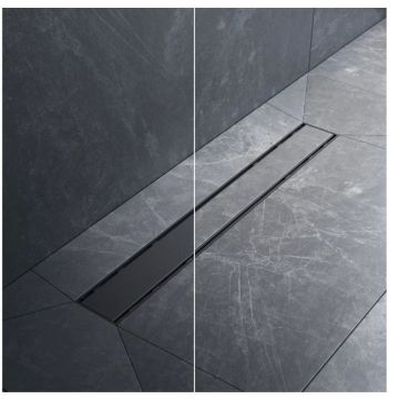 Трап для душа Am.Pm (Ам.Пм) PrimeFlow линейный универсальный затвор Tile 60см цвет черный матовый W02SC-U11-060-04BM