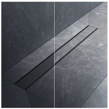 Трап для душа Am.Pm (Ам.Пм) PrimeFlow линейный универсальный затвор Tile 70см цвет черный матовый W02SC-U11-070-04BM