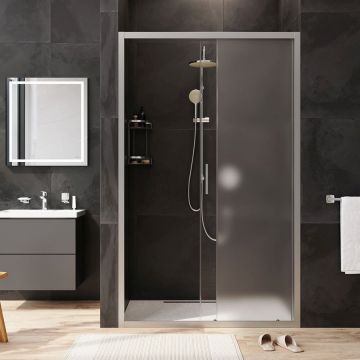 Душевая дверь Am.Pm (Ам.Пм) Gem Solo 120х195, стекло матовое, профиль матовый хром W90G-120-1-195MM