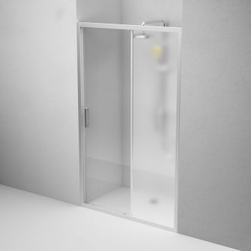 Душевая дверь Am.Pm (Ам.Пм) Gem Solo 120х195, стекло матовое, профиль матовый хром W90G-120-1-195MM