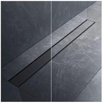 Трап для душа Am.Pm (Ам.Пм) PrimeFlow линейный универсальный затвор Tile 80см цвет черный матовый W02SC-U11-080-04BM