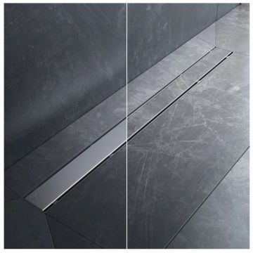 Трап для душа Am.Pm (Ам.Пм) PrimeFlow линейный универсальный затвор Tile 90см цвет сталь матовый W02SC-U11-090-04SB