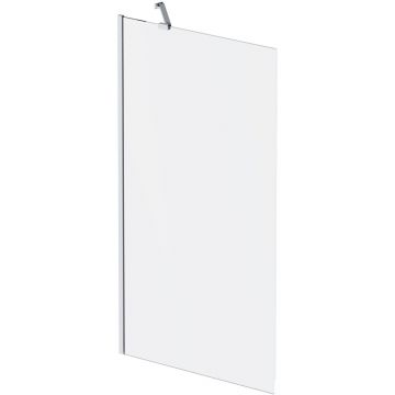 Душевая шторка Am.Pm (Ам.Пм) Gem на борт ванны 80х140, фиксированная, профиль хром, стекло прозрачное, W90BS-080-140CT