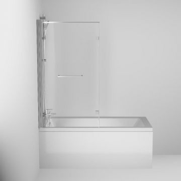 Душева шторка Am.Pm (Ам.Пм) на борт ванны 150х80,профиль хром,стекло прозрачное, DX35WBS-D7W1-150MT