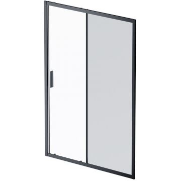 Душевая дверь Am.Pm (Ам.Пм) Gem Solo 140х195, стекло тонированное, профиль черный матовый W90G-140-1-195BG