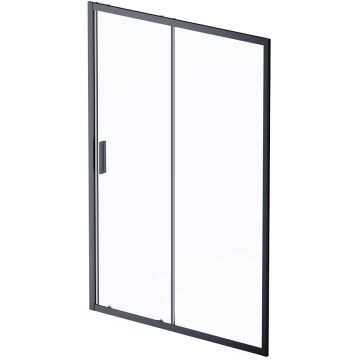 Душевая дверь Am.Pm (Ам.Пм) Gem Solo 140х195, стекло прозрачное, профиль черный матовый W90G-140-1-195BT