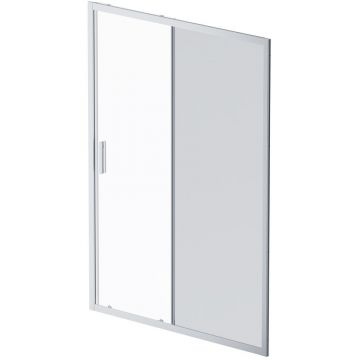 Душевая дверь Am.Pm (Ам.Пм) Gem Solo 140х195, стекло тонированное, профиль матовый хром W90G-140-1-195MG