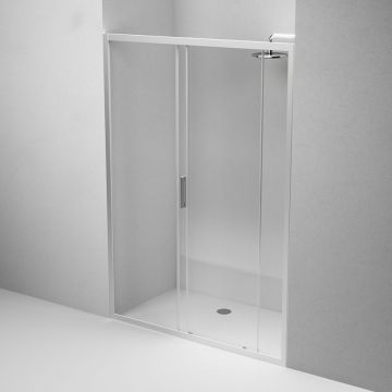 Душевая дверь Am.Pm (Ам.Пм) Gem Solo 140х195, стекло прозрачное, профиль матовый хром W90G-140-1-195MT