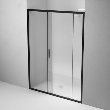 Душевая дверь Am.Pm (Ам.Пм) Gem Solo 150х195, стекло матовое, профиль черный матовый W90G-150-1-195BM