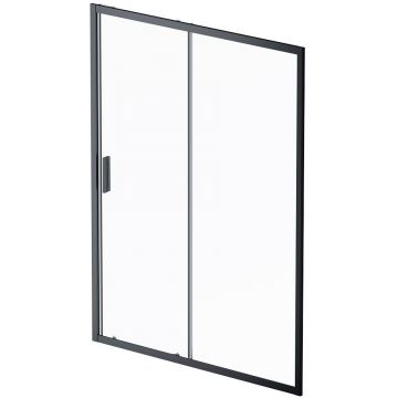 Душевая дверь Am.Pm (Ам.Пм) Gem Solo 150х195, стекло прозрачное, профиль черный матовый W90G-150-1-195BT