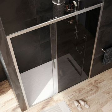 Душевая дверь Am.Pm (Ам.Пм) Gem Solo 150х195, стекло тонированное, профиль матовый хром W90G-150-1-195MG