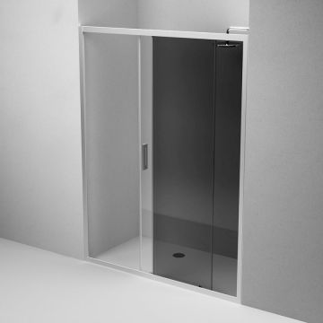 Душевая дверь Am.Pm (Ам.Пм) Gem Solo 150х195, стекло тонированное, профиль матовый хром W90G-150-1-195MG