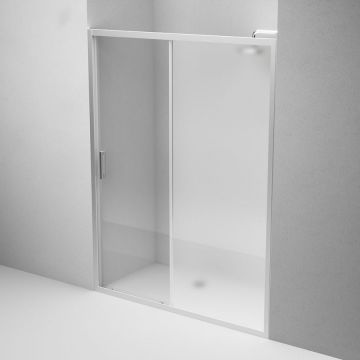 Душевая дверь Am.Pm (Ам.Пм) Gem Solo 150х195, стекло матовое, профиль матовый хром W90G-150-1-195MM