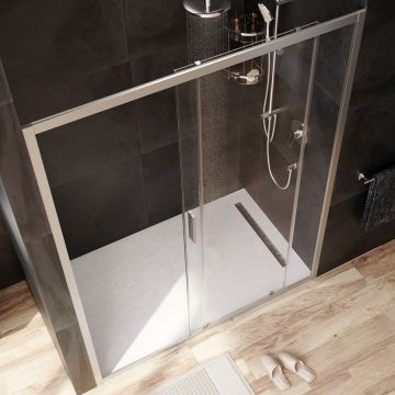 Душевая дверь Am.Pm (Ам.Пм) Gem Solo 150х195, стекло прозрачное, профиль матовый хром W90G-150-1-195MT