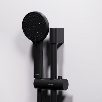 Душевая кабина Am.Pm (Ам.Пм) X-Joy 100x100, 1/4 круга, профиль мат.черный, стекло прозрачное W94C-401-100BT